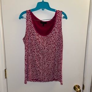 Banana Republic Pink and White Tank top Large-SOLD